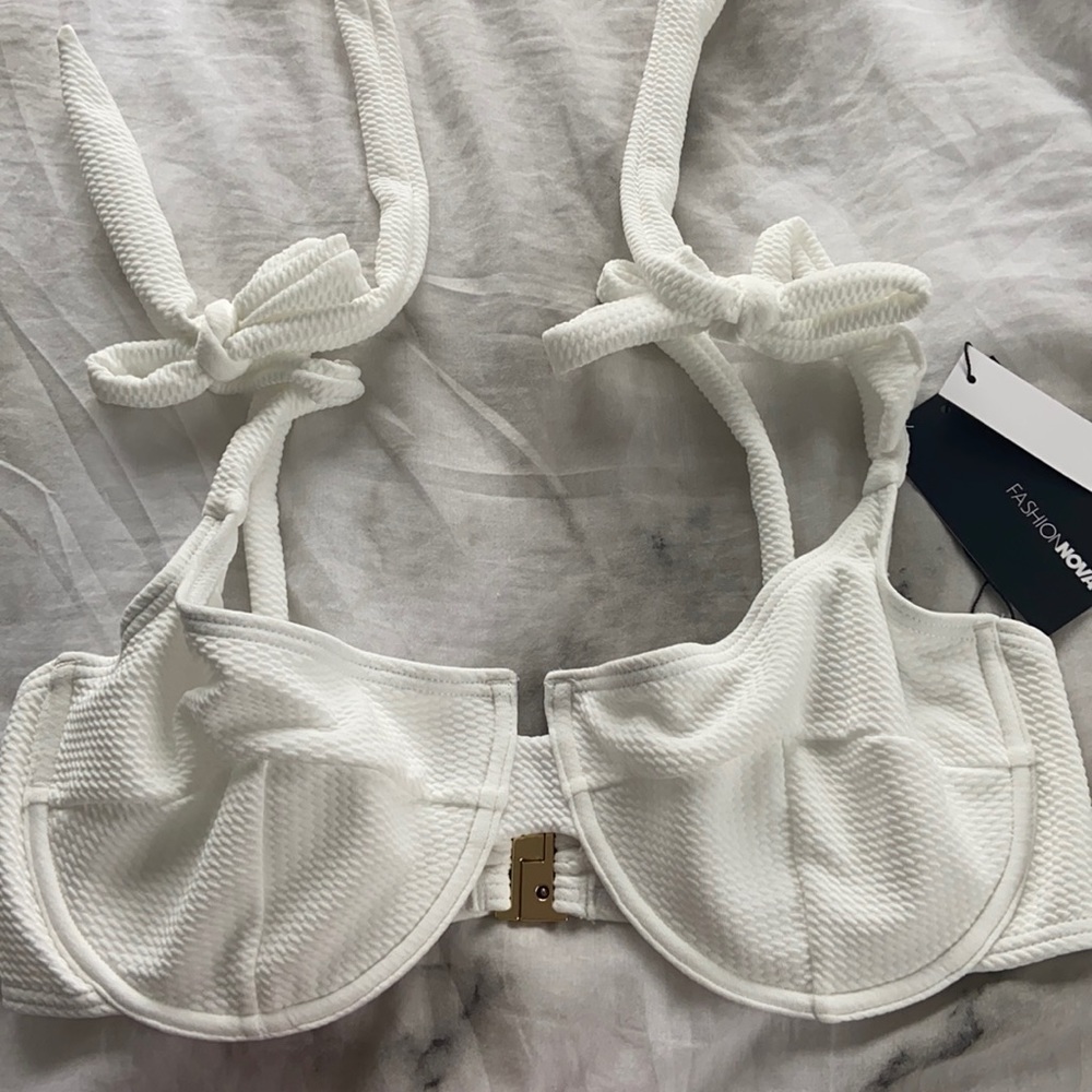 White Bathing Suit Top